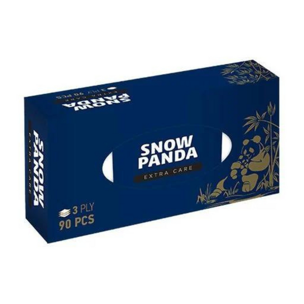 Косметичні серветки Сніжна Панда Extra Care 3-шарові, в коробці, 90 шт 060200474 фото