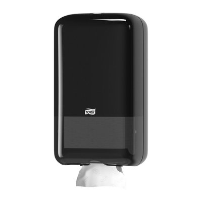 Дозатор для листовой туалетной бумаги Tork черный 556008 фото