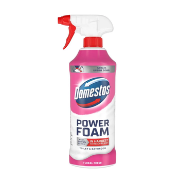Спрей-піна Domestos Power Foam для чищення унітазу та ванної Квіткова свіжість 435 мл 0307057 фото