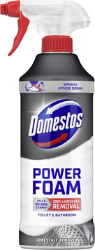 Спрей-піна для чищення унітазу та ванної Domestos Пауер для видалення нальоту 435 мл 0307058 фото