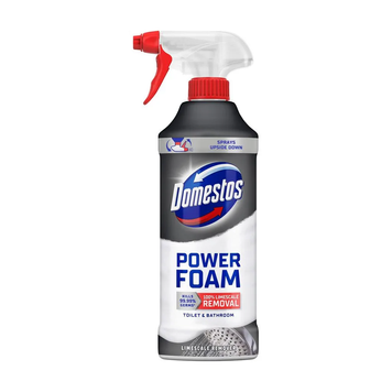 Спрей-піна для чищення унітазу та ванної Domestos Пауер для видалення нальоту 435 мл 0307058 фото