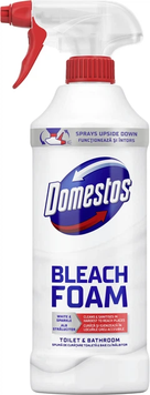 Спрей-піна для чищення унітазу та ванної Domestos Відбілювання та Блиск 435 мл 0307059 фото