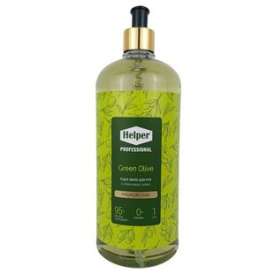 Рідке мило для рук з оливковою олією Green Olive Premium Care 1 л Helper  prem01001 фото