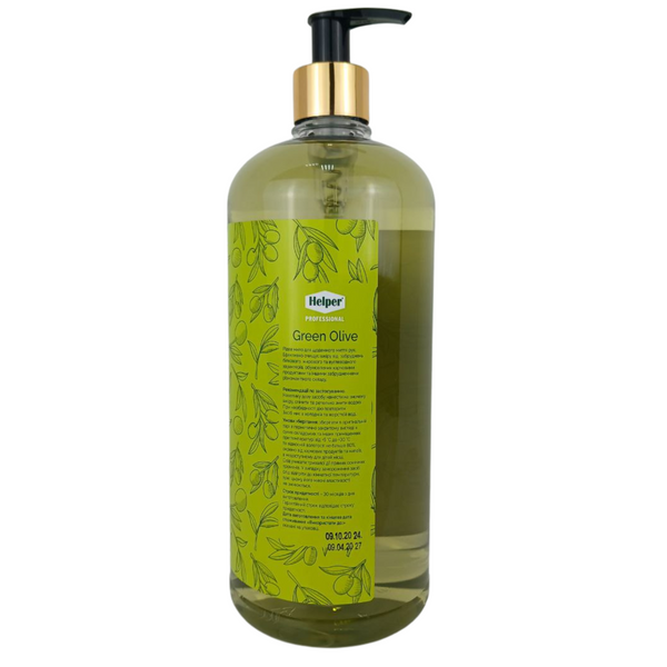 Рідке мило для рук з оливковою олією Green Olive Premium Care 1 л Helper  prem01001 фото