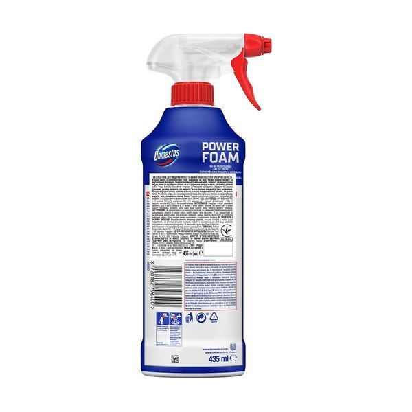 Спрей-піна Domestos Power Foam для чищення унітазу та ванної Арктична свіжість 435 мл 0703053 фото